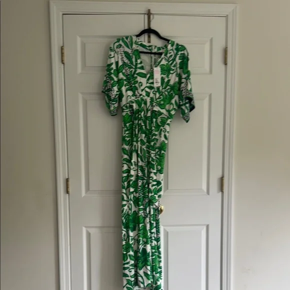 lilly pulitzer green and white dress Lilly Pulitzer Dress, Green/Pink Girls Size 14
